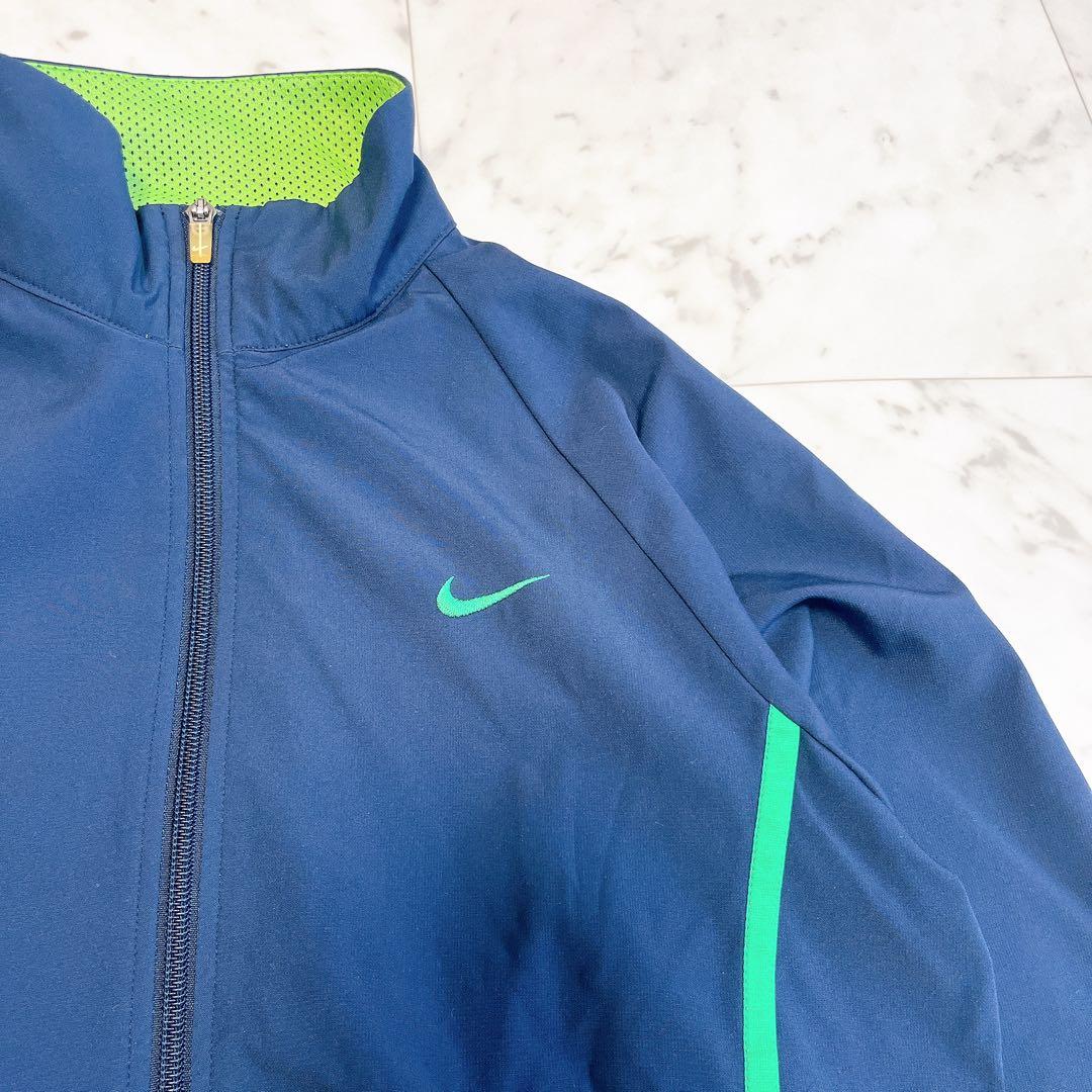 NIKE ナイキ セットアップ M ネイビー ロゴ刺繍 ドライフィット