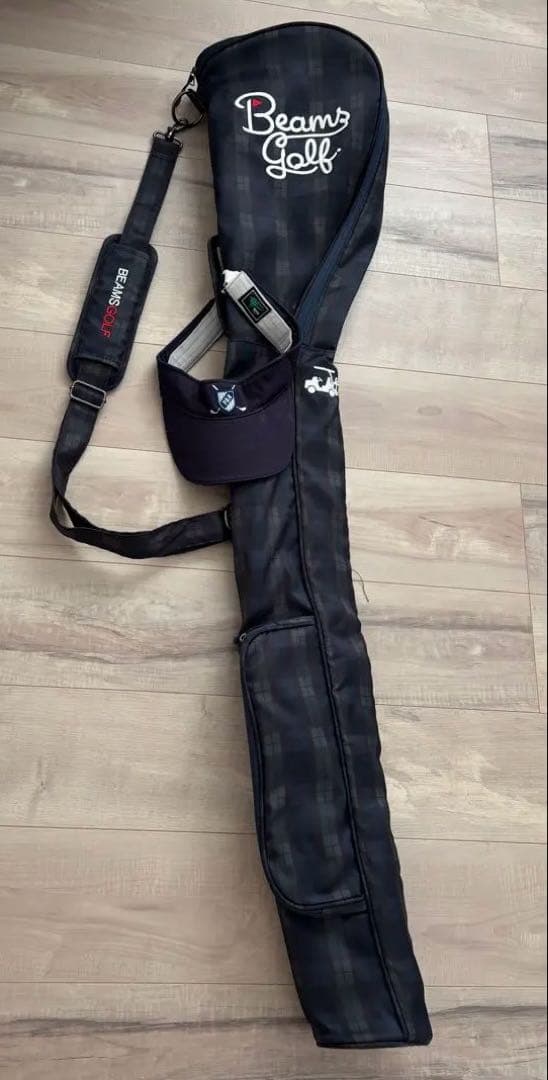 BEAMS GOLF チェック柄キャディバッグ
