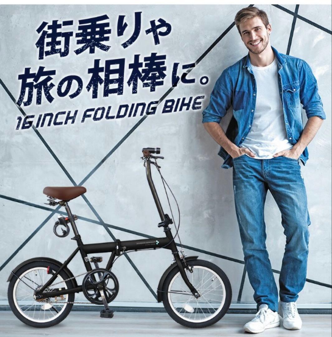 AIJYUCYCLE 折りたたみ自転車 16インチ　キャスター付キャリーバッグ付