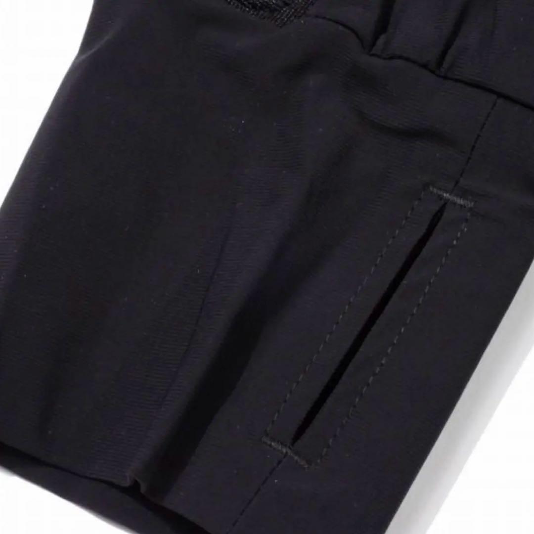 定価2.6万 SY32 イタリア ストレッチトラックジャケット 黒 ゴルフ