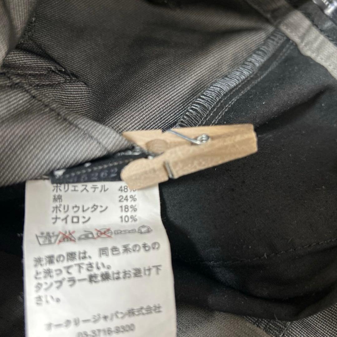 美品　オークリー　ゴルフパンツ　スラックス　36サイズ　LL カーキ　スカル