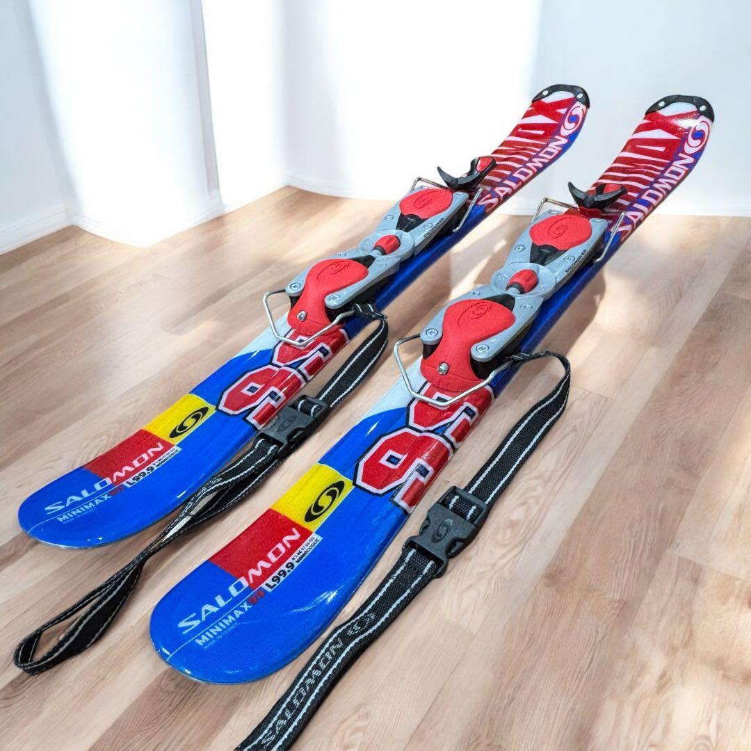 【良品】SALOMON MINIMAX 99cm ショートスキー ファンスキー