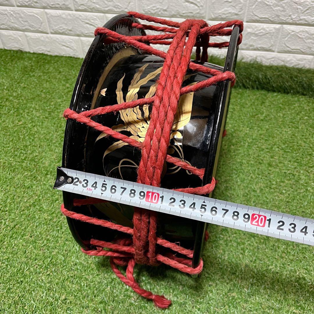 伝統芸能 締太鼓 和太鼓 バチ付き 打面３４cm 和楽器 打楽器 お祭り 練習
