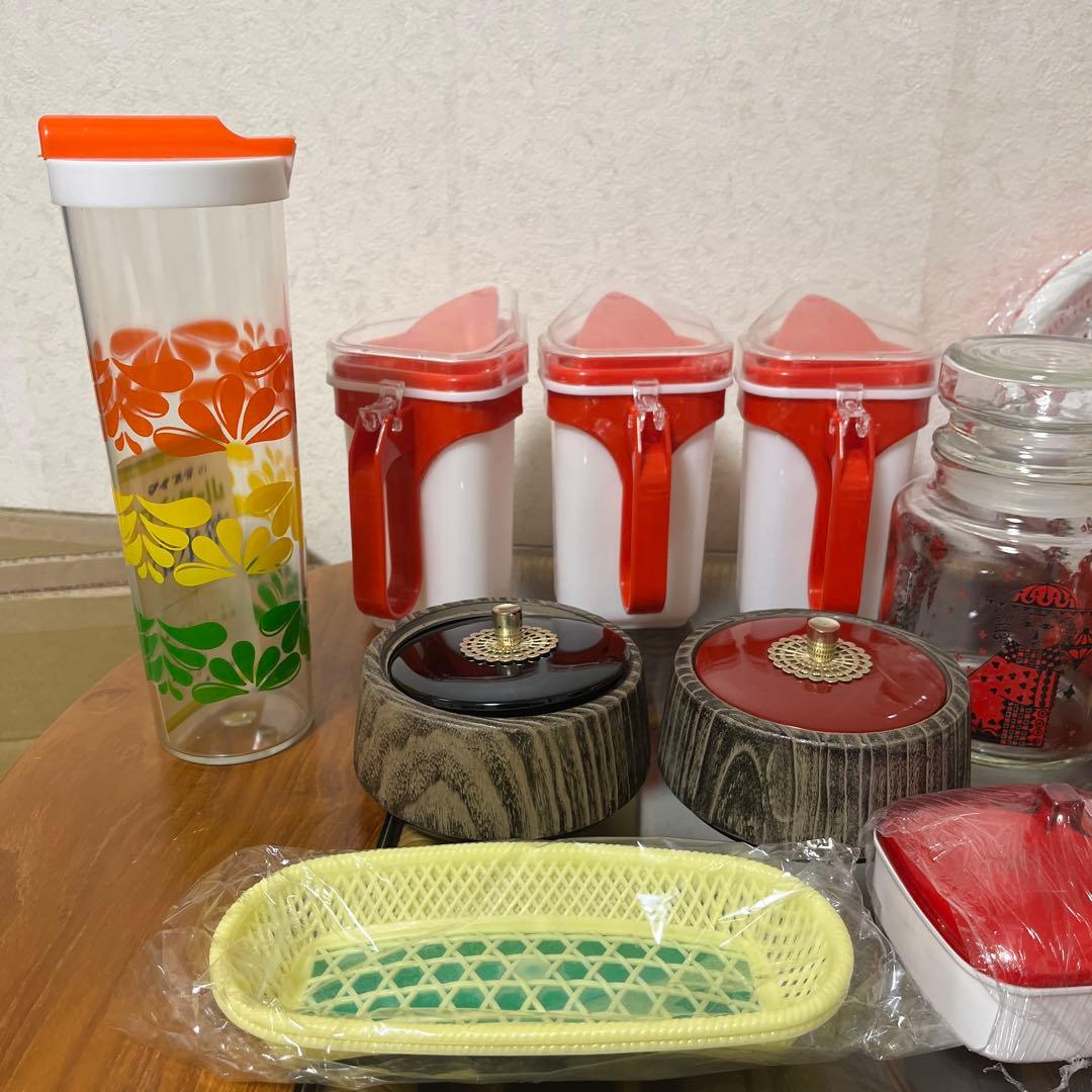 昭和レトロ　レトロポップ　キッチン用品　小物入れ　まとめ売り
