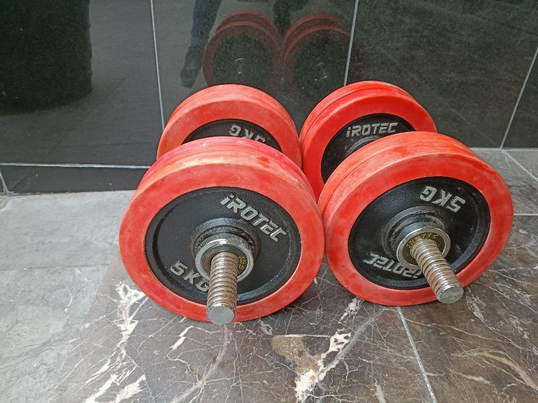 ファイティングロード プレート5kg×8 ダンベル irotec 計45kg