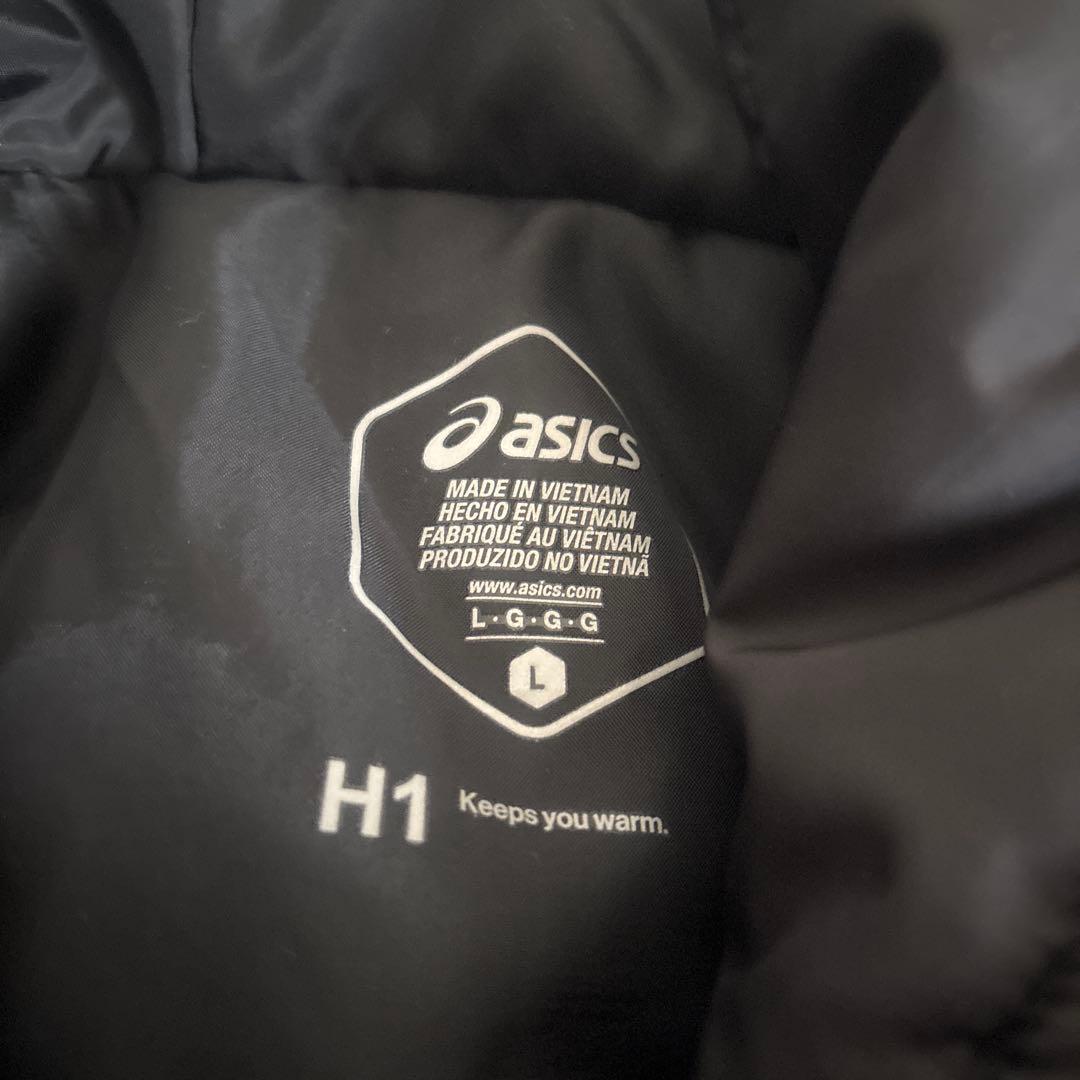 ASICS アシックス ベンチコート 中綿 ロングコート Lサイズ