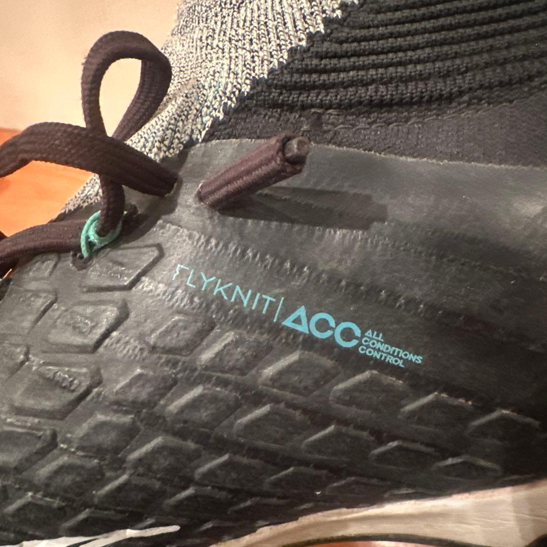 Nike Flyknit ACC サッカーシューズ ブラック/グレー