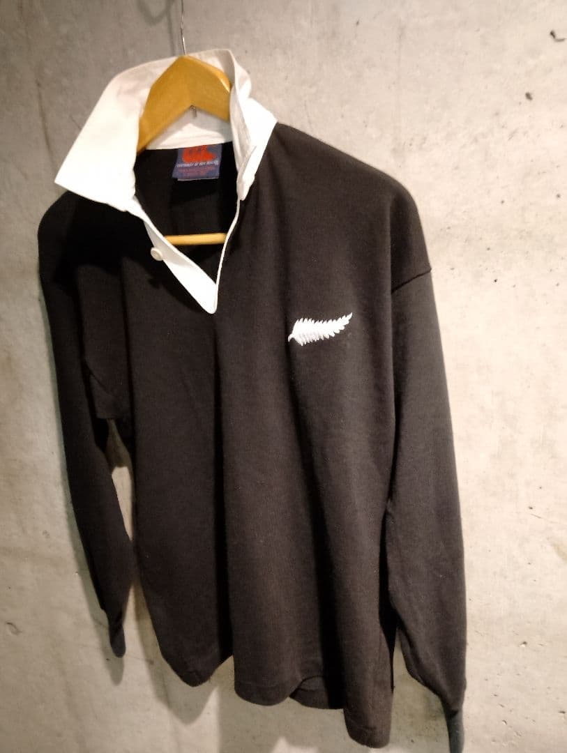 希少正規品　大人気　CANterbury オールブラックスラガーシャツ 送料無料