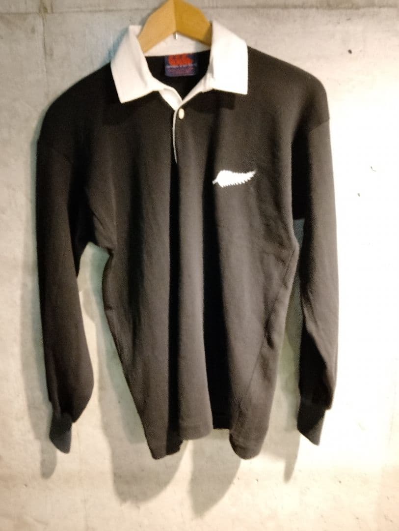 希少正規品　大人気　CANterbury オールブラックスラガーシャツ 送料無料
