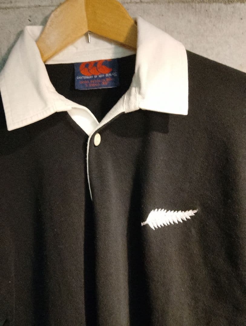 希少正規品　大人気　CANterbury オールブラックスラガーシャツ 送料無料