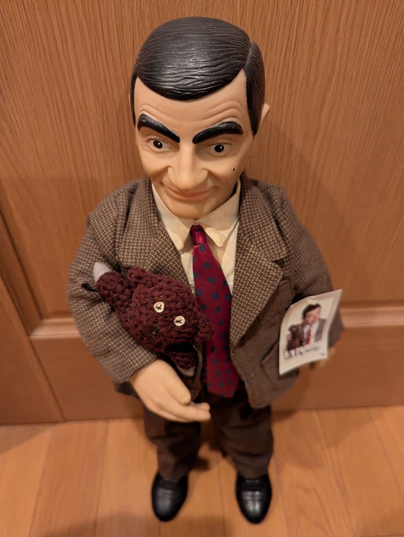 Mr,ビーンのぬいぐるみ人形 　ローワン・アトキンソン直筆サイン入り紙タグ付き