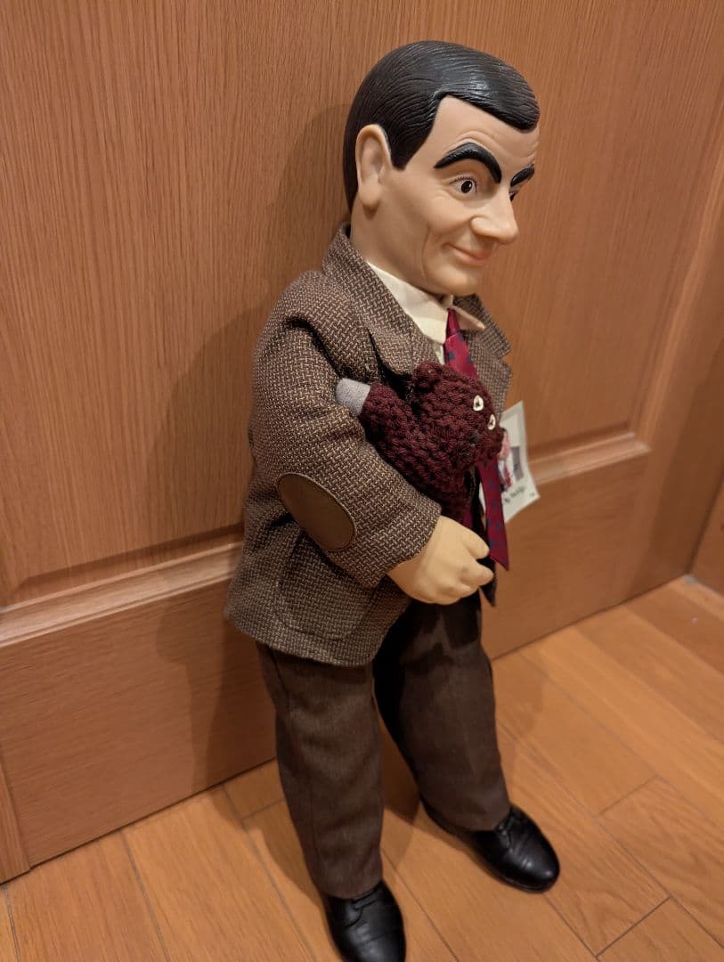 Mr,ビーンのぬいぐるみ人形 　ローワン・アトキンソン直筆サイン入り紙タグ付き