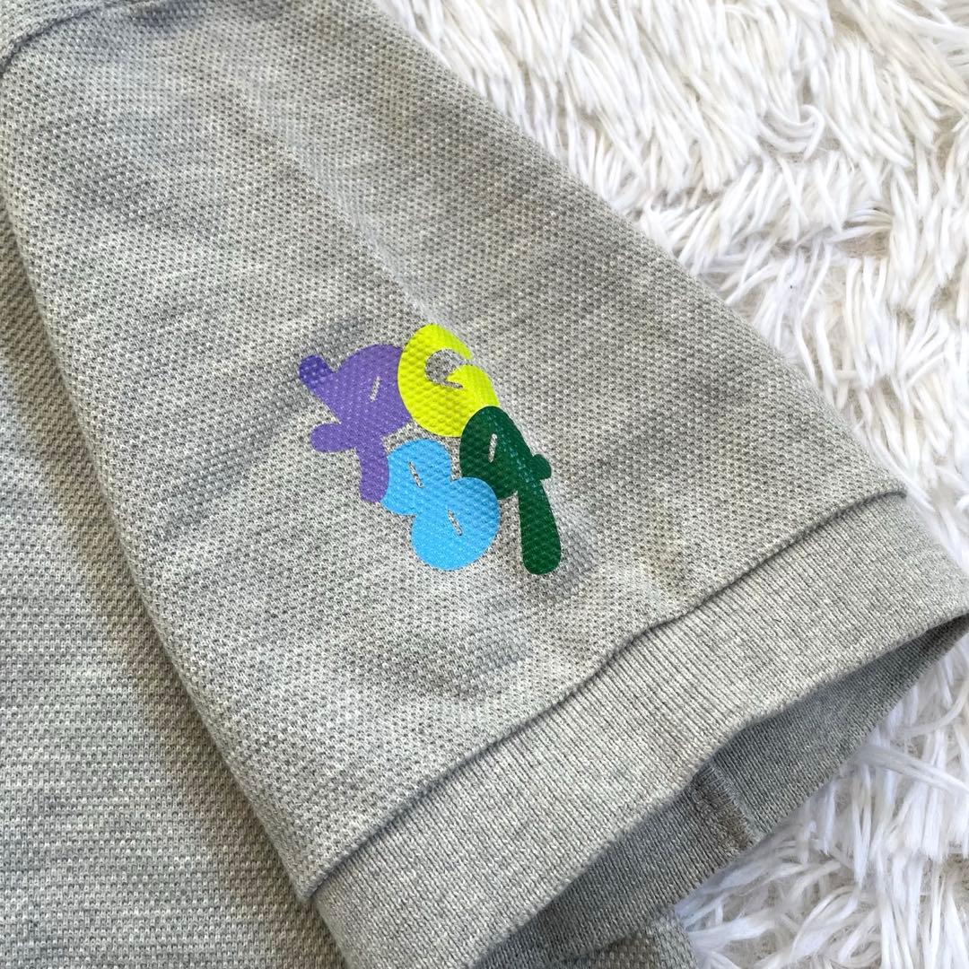 美品 パーリーゲイツ ポロシャツ ストレッチ 35周年 グレー L サイズ5