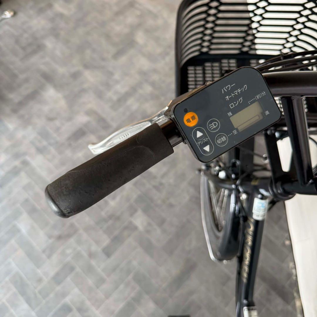 電動アシスト自転車 ブラック バスケット付き
