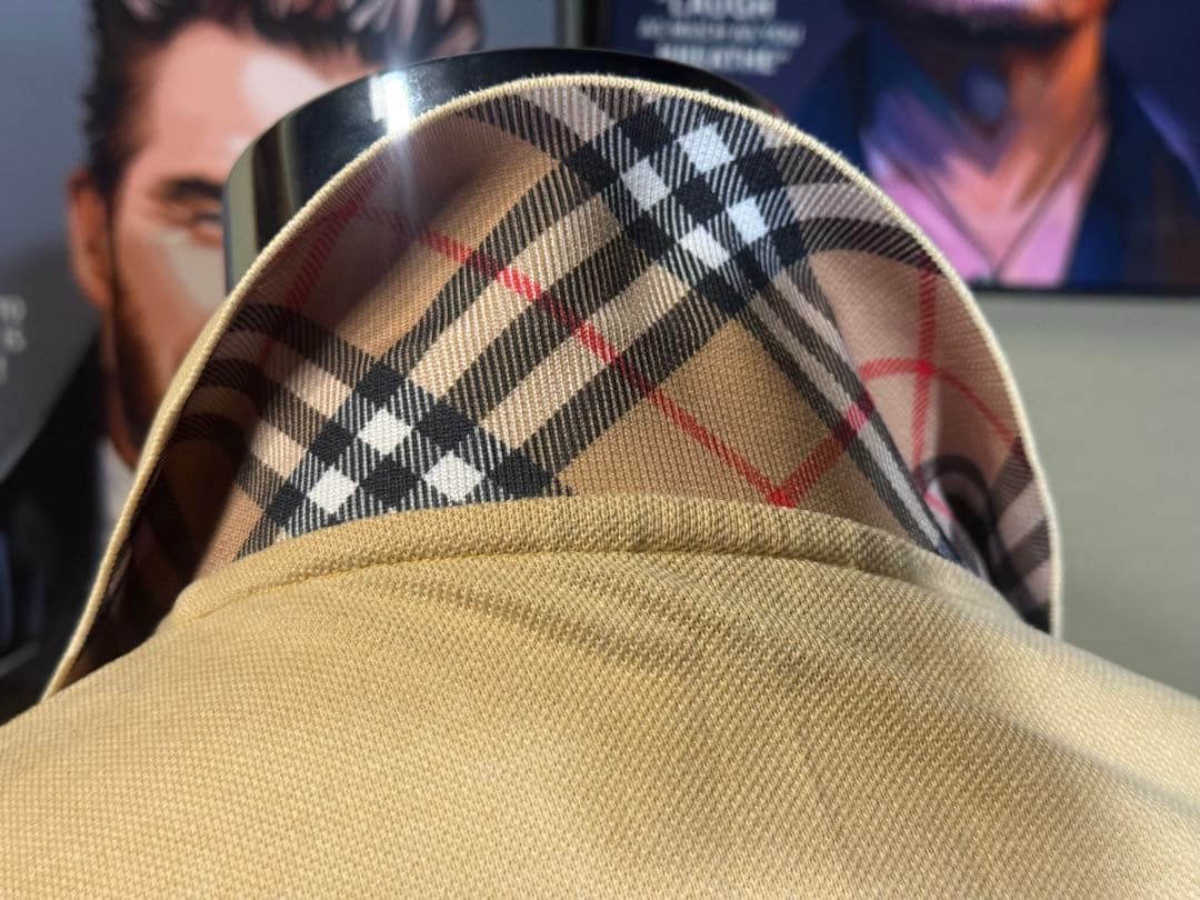 BURBERRY ベージュ 長袖ポロシャツ