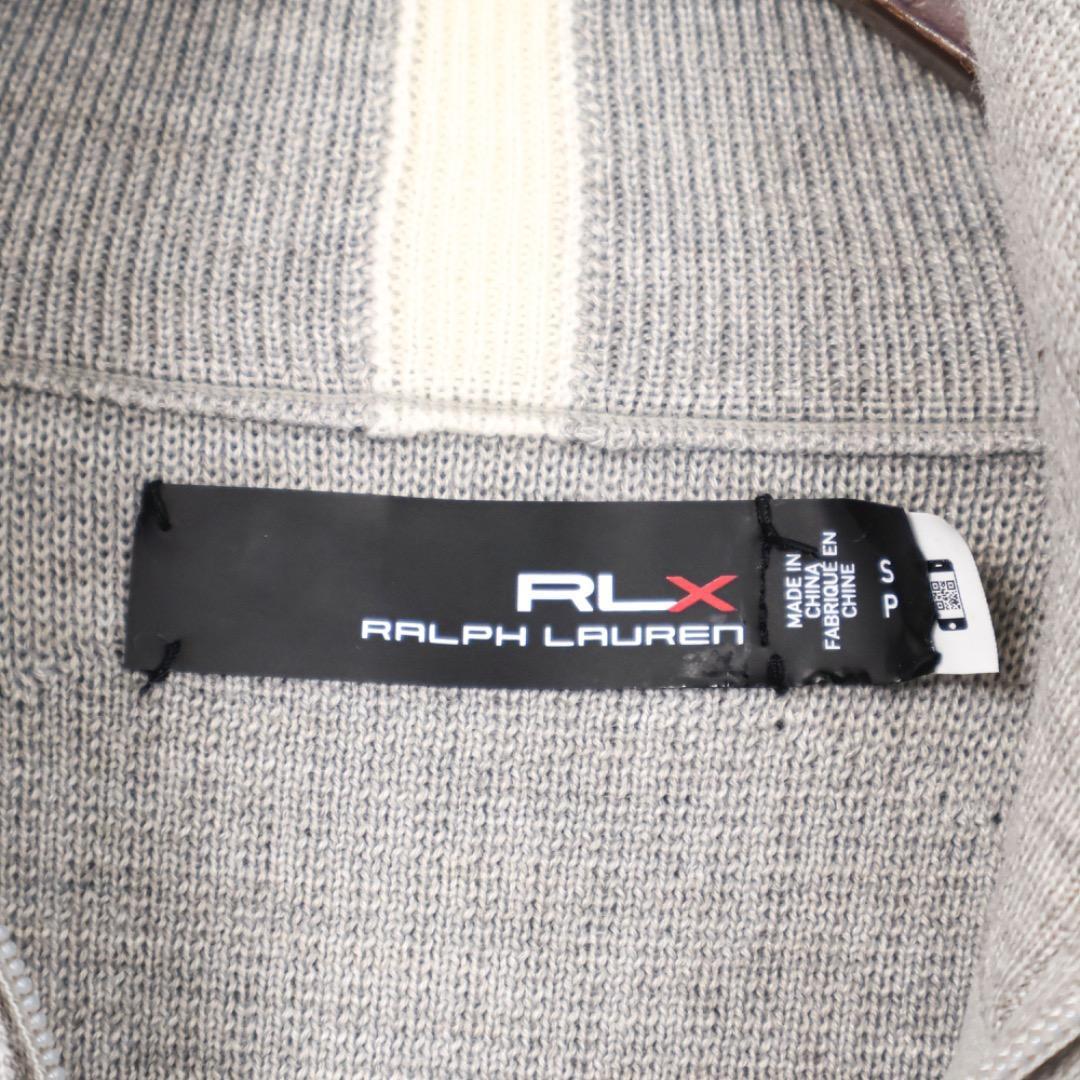 H5695-103◾️RLX ラルフローレン　ウール混ハーフジップセーターY2K