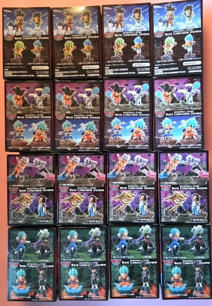 【未開封品】ドラゴンボール超ワールドコレクタブルジオラマ16点コンプリートセット