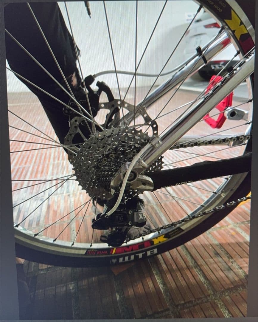 タンデム自転車 ホワイト フルサスペンション