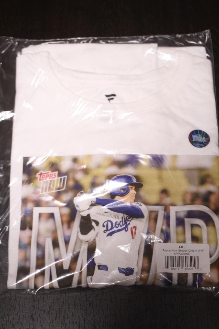 大谷翔平 838枚限定 topp MVP 公式 Tシャツ　Lサイズ