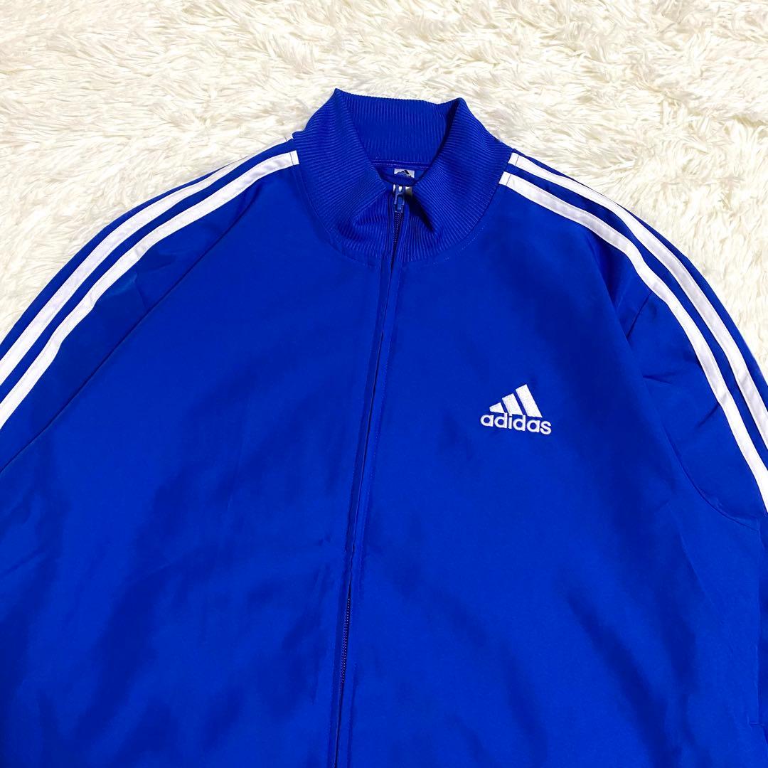 アディダス　ジャージ　セットアップ　上下　トレーニング　青　ネイビー　XL M