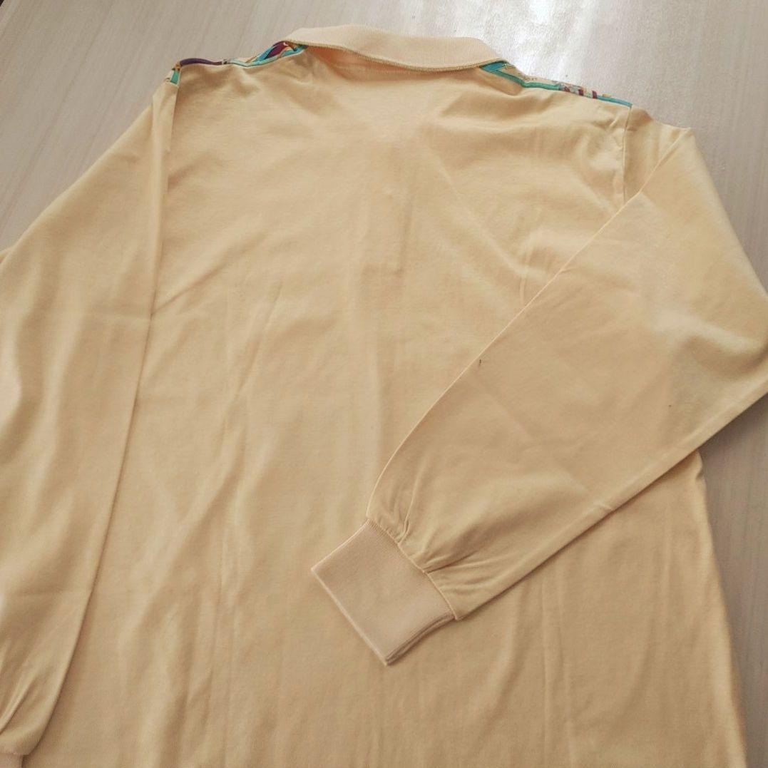 未使用美品★LEONARD レオナールスポーツ★長袖ポロシャツ　L ホース柄
