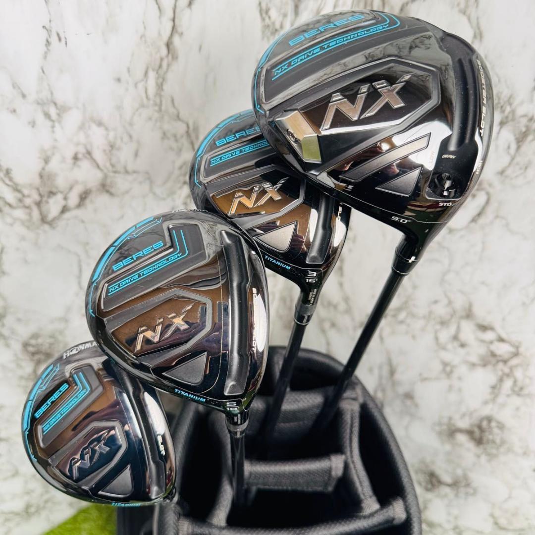【良品】ホンマ ベレスNX 1W 3W 5W 4UT ウッド4本セット S