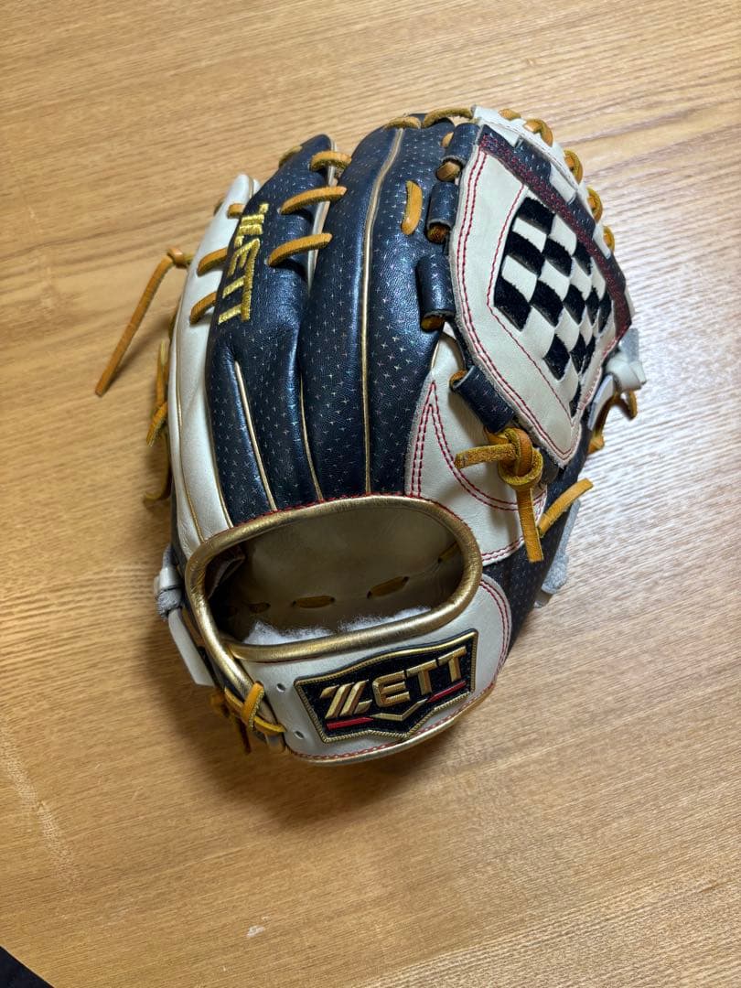 ZETT 軟式グローブ チェック柄 源田モデル