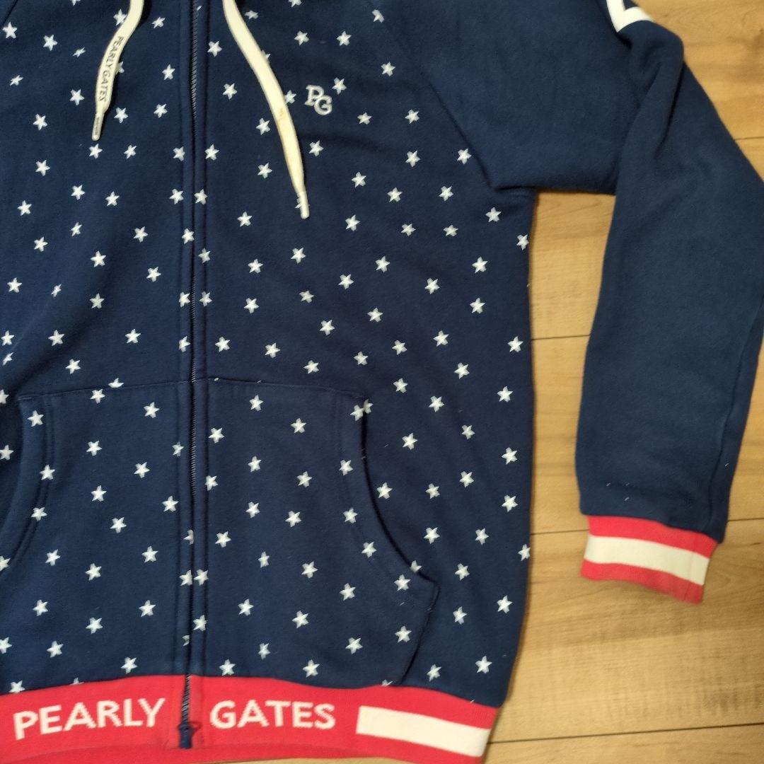 【即日発送】PEARLY GATES 星柄フード付きジャケット　レディース　L