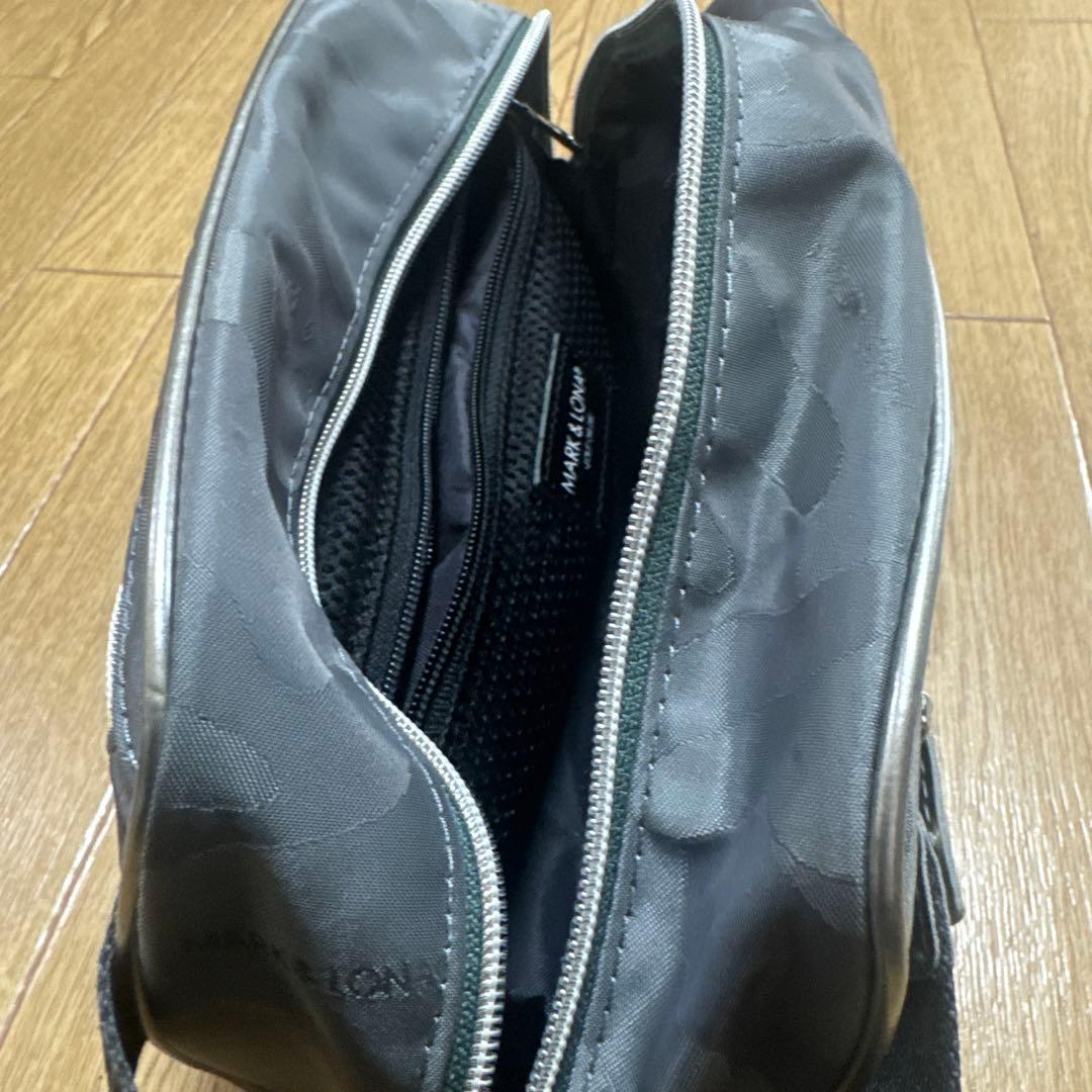 迷彩デザイン ポーチ ダブルジッパー