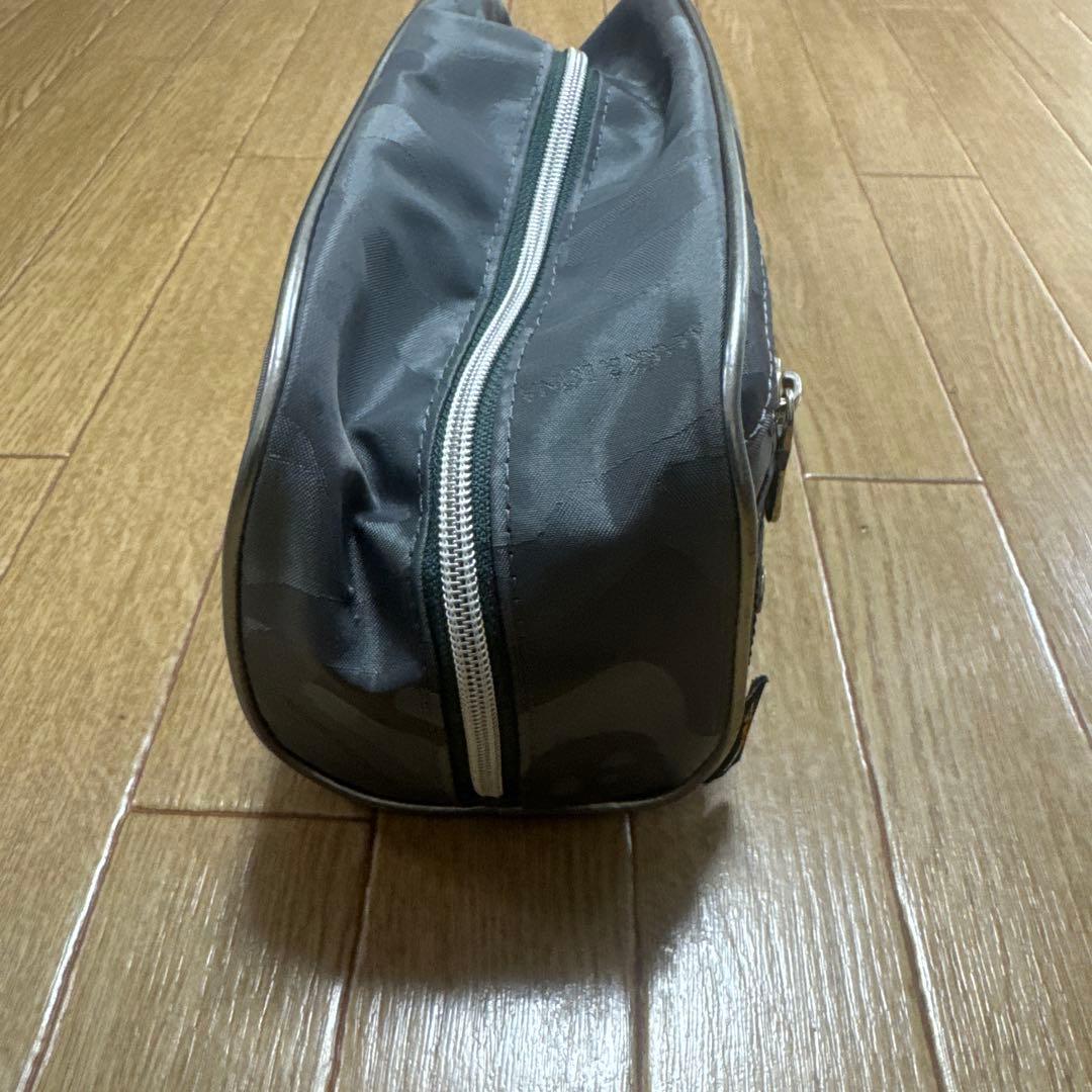 迷彩デザイン ポーチ ダブルジッパー