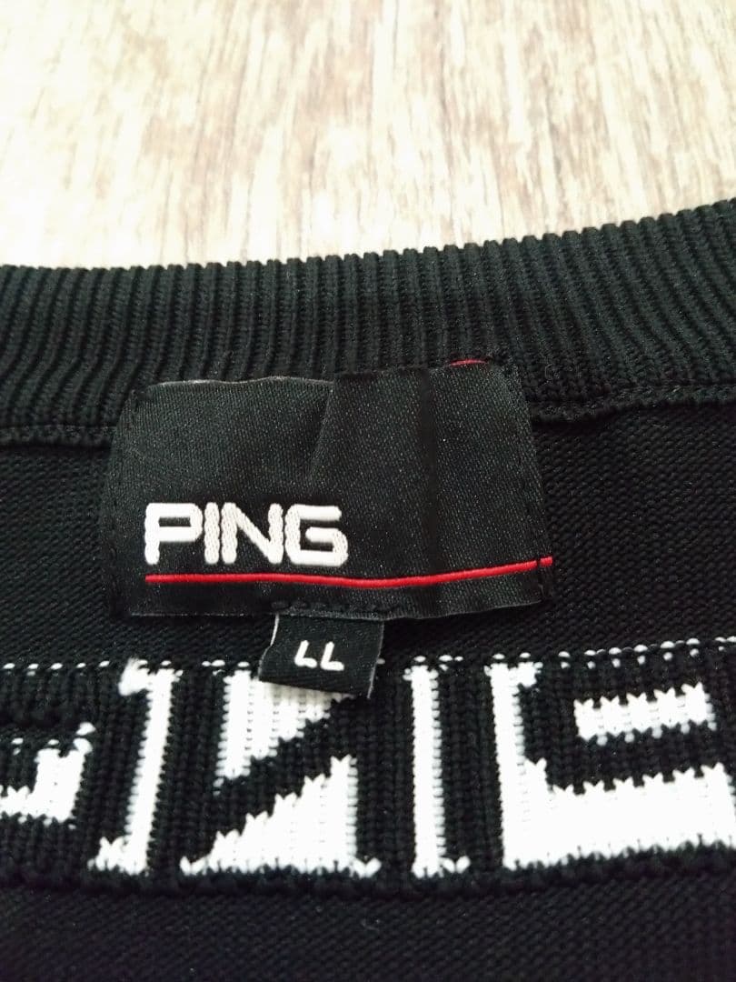 PING ブラック セーター LL