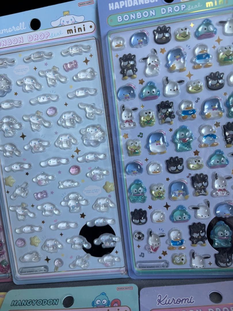【正規品】サンリオ　ボンボンドロップシール　ミニ　コンプリート　8枚
