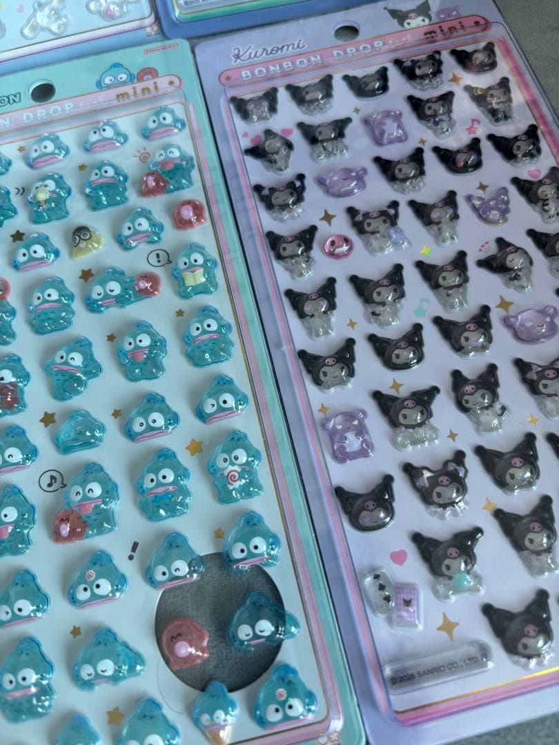 【正規品】サンリオ　ボンボンドロップシール　ミニ　コンプリート　8枚