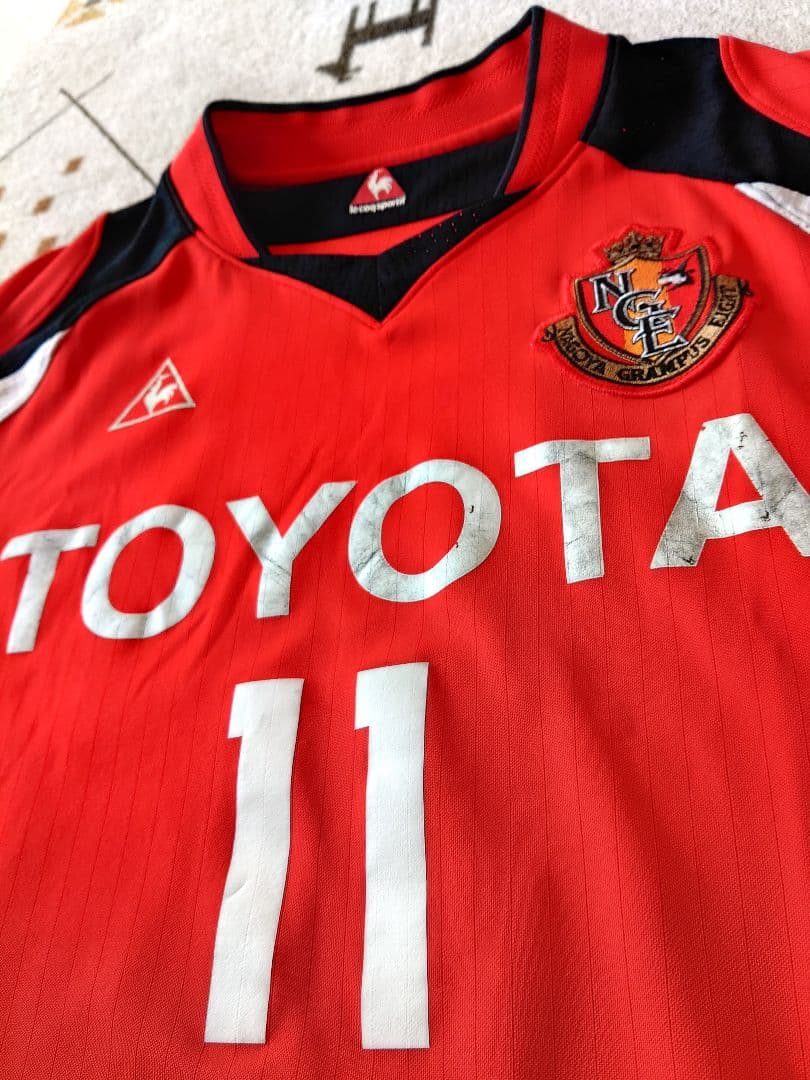 名古屋グランパス支給品・実使用ユニフォームNo.11タマダ選手サイン入り