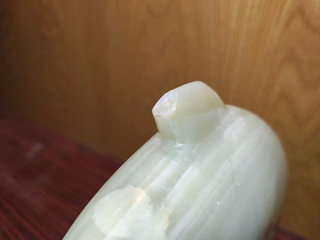大理石　イルカ　置物(一部欠損あり)
