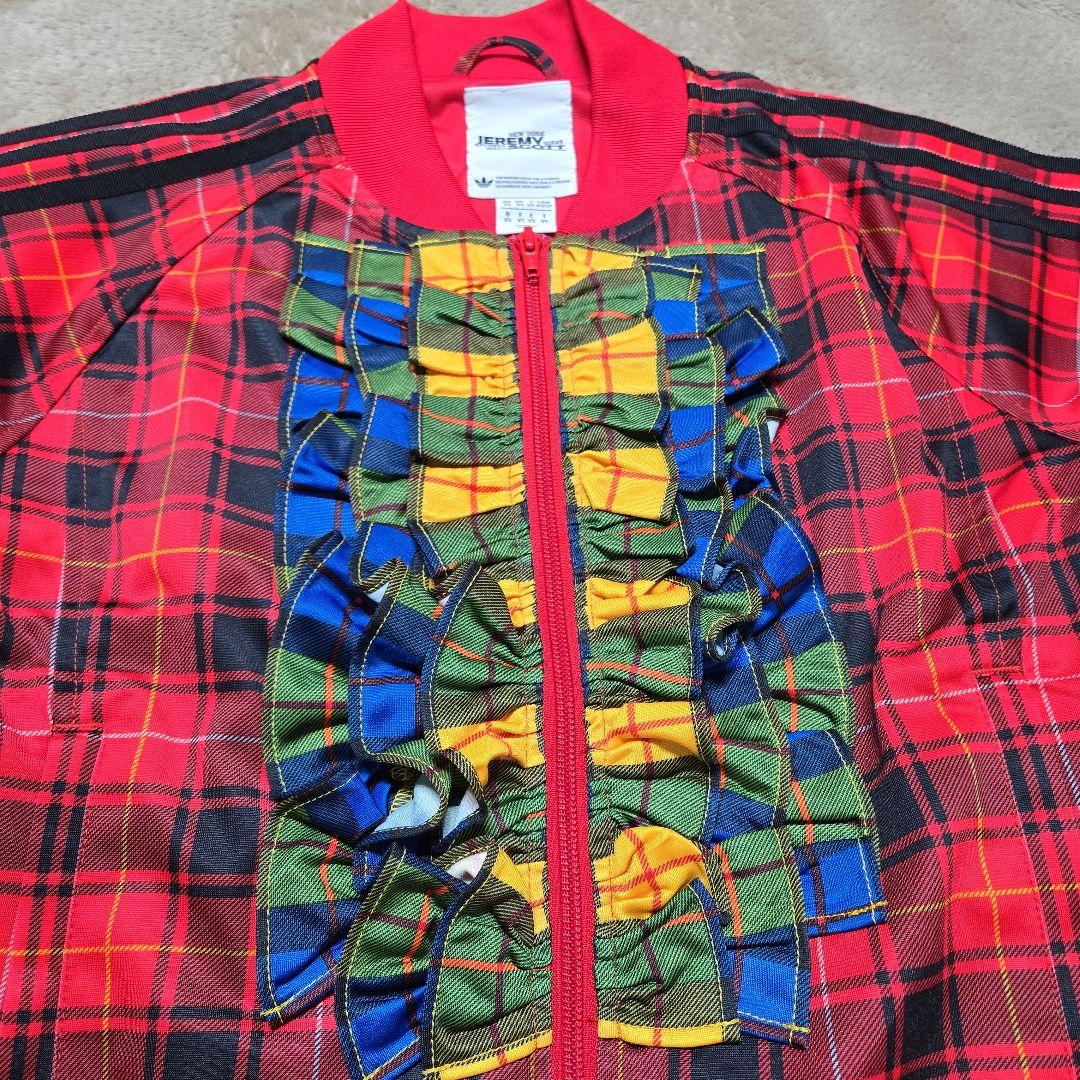 【極美品】adidas × JEREMY SCOTT フリル ジャージ　赤
