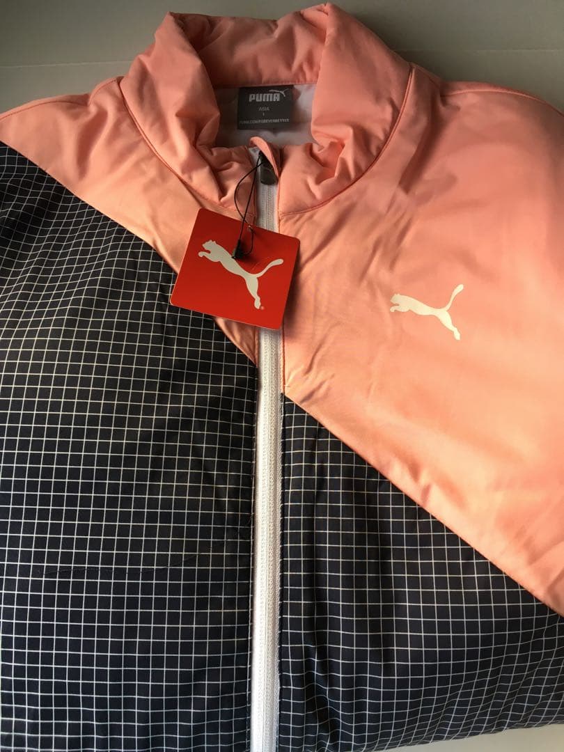 【PUMA/プーマ】GOLF ハイパーストレッチ カラーブロック中綿ジャケットL