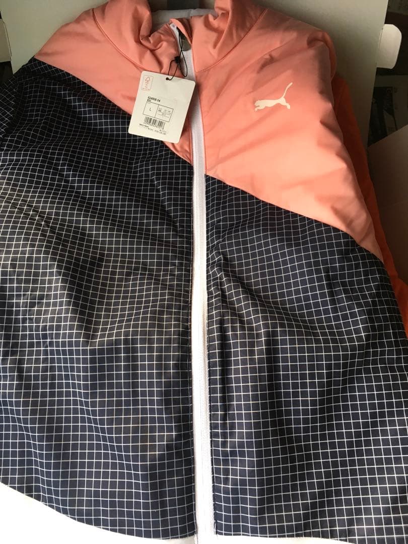 【PUMA/プーマ】GOLF ハイパーストレッチ カラーブロック中綿ジャケットL