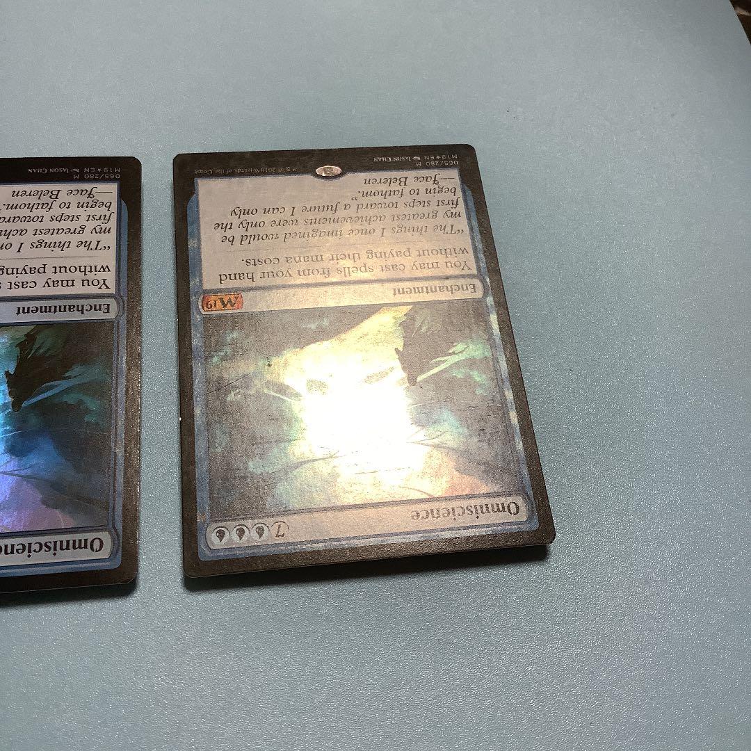 *バラ売り可*  全知/Omniscience  M19英語foil2枚セット