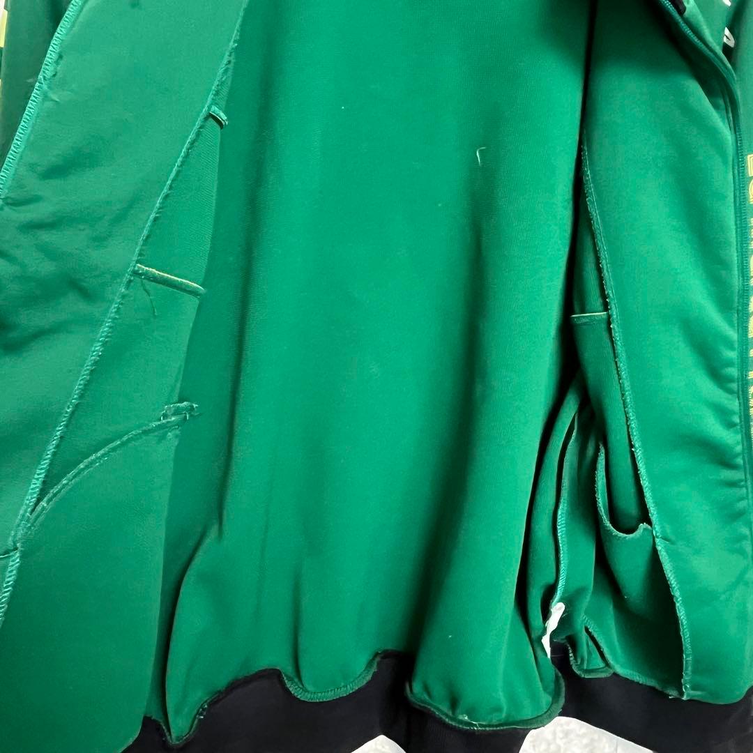 【希少デザイン】KELME ケルメ トラックジャケット ジャージ 緑 デカロゴ