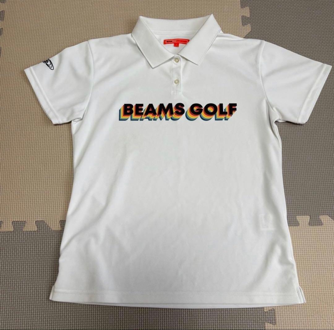 BEAMS GOLF グラデーションロゴ ポロシャツ L