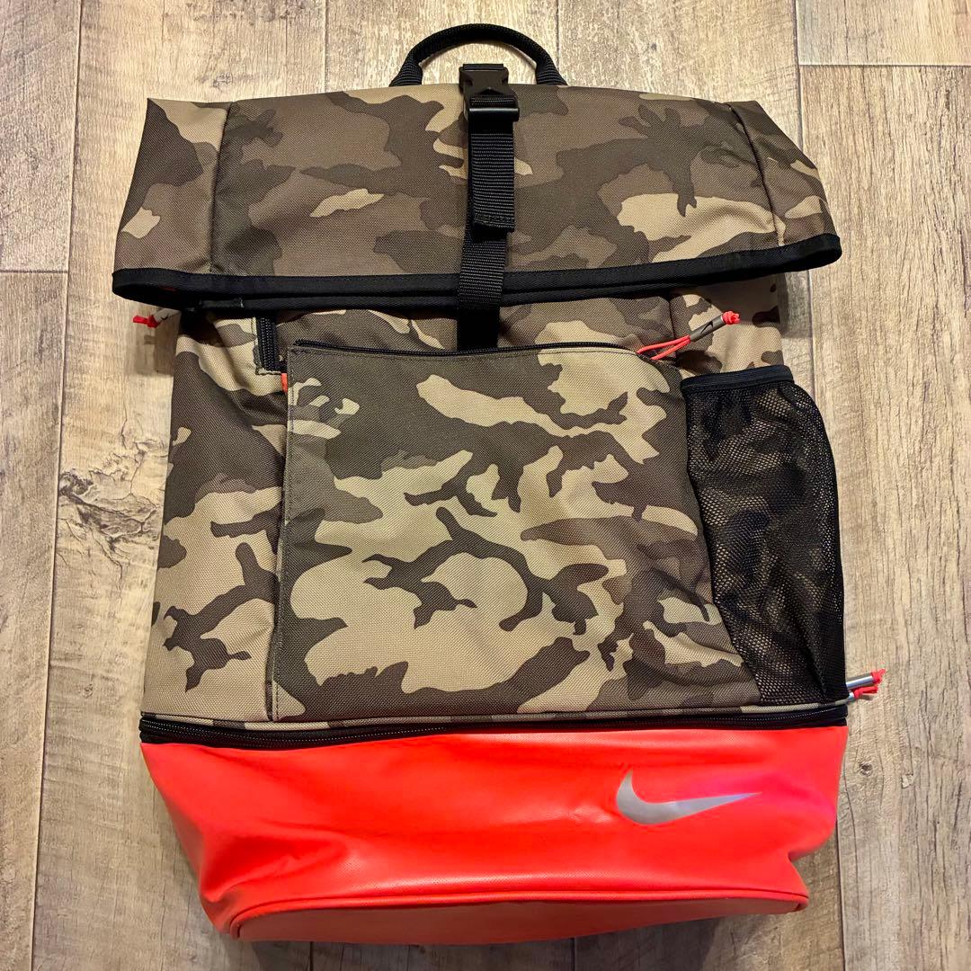 【美品】Nike カモフラージュ ゴルフ ロールトップリュック 大容量