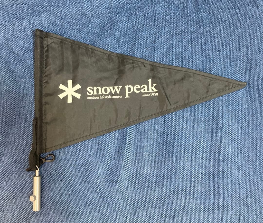 スノーピーク限定品　タープフラッグ雪峰祭ブラック&カーキのセット
