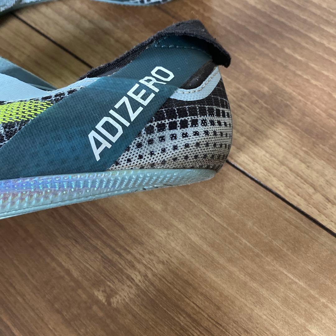 ADIZERO スパイクシューズ グレー/イエロー