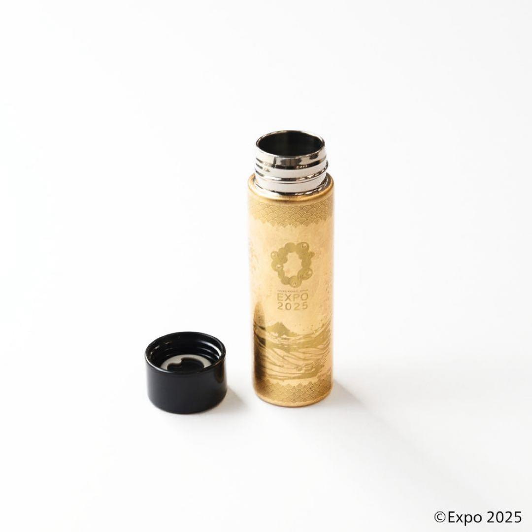 EXPO2025 公式ロゴ 山中塗 ステンレスボトル 葛飾北斎 金箔 140ml
