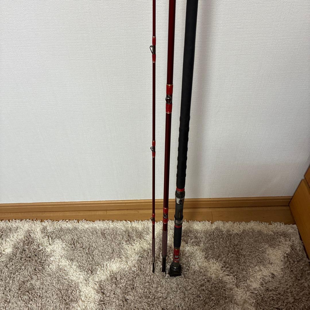 KING 540M 磯竿 レッド石鯛