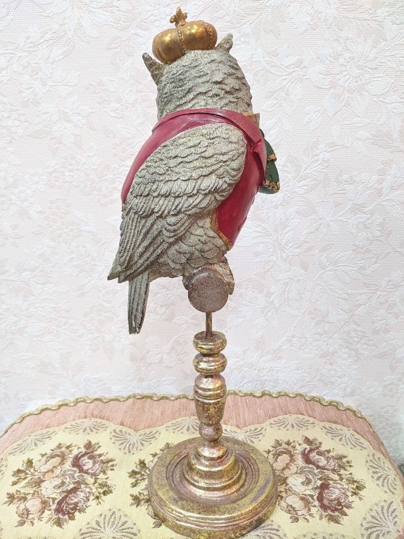 【お値下げ】バロック調フクロウ置物✨アンティーク✨【美品】