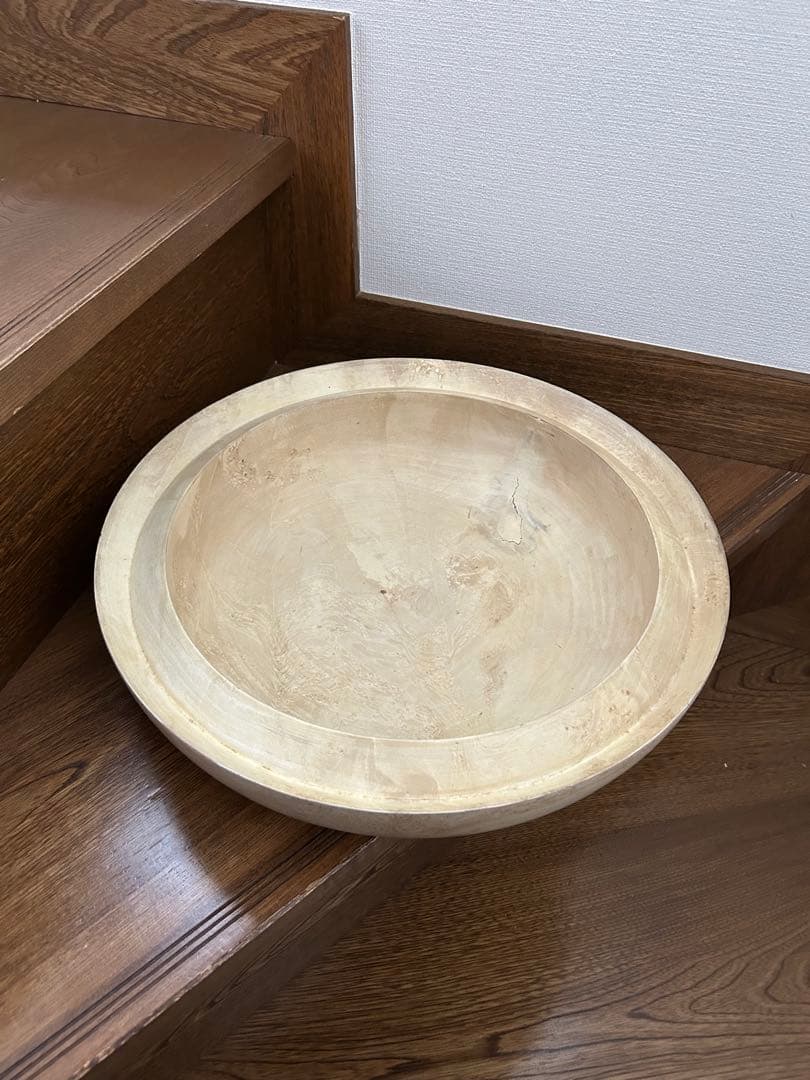 木のオブジェ アイボリー
