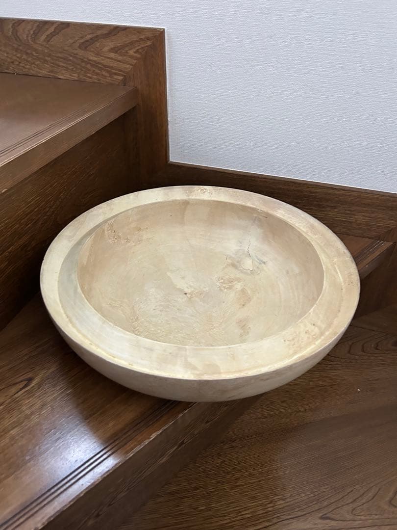木のオブジェ アイボリー