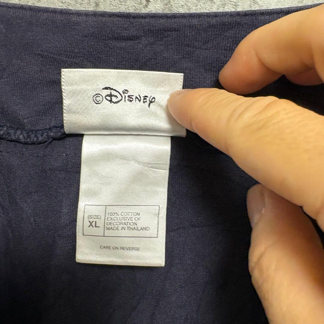ベースボールシャツ　グーフィー　激レア　刺繍　古着　DISNEY XL